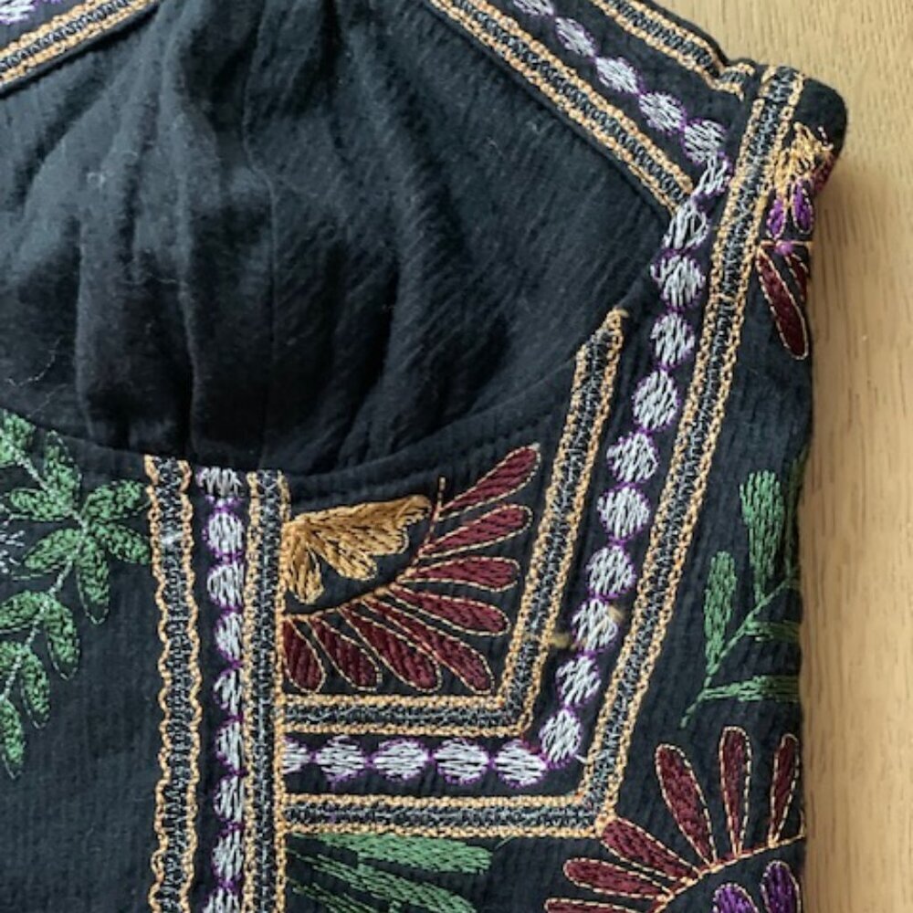 Anthropologie Black Free People Datura Corset Size XS - Picture 5 of 8